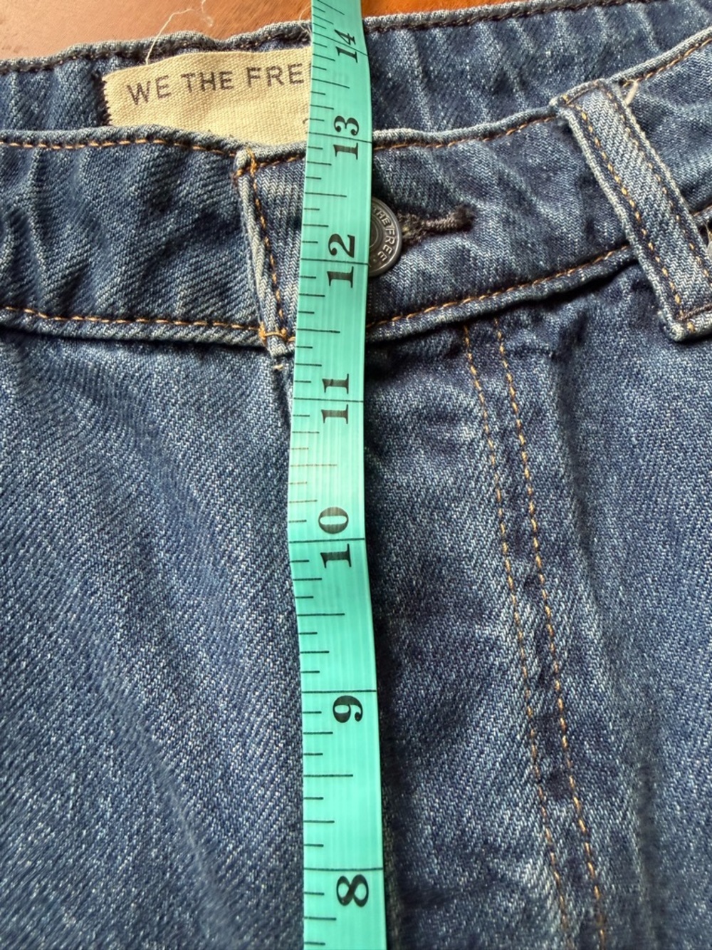 WE THE FREE WILLOW FLORAL EMBROIDERED JEANS FORGET ME NOT - Picture 7 of 8